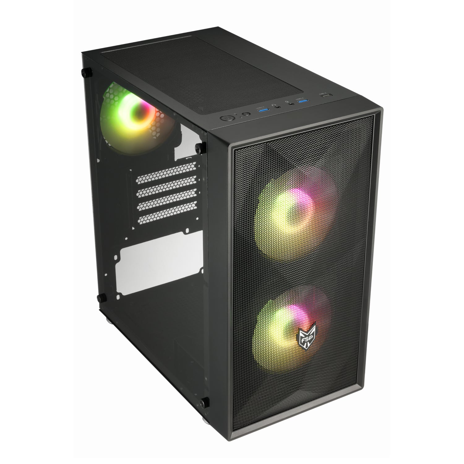 Fsp Micro-Atx Gaming Chassis Black