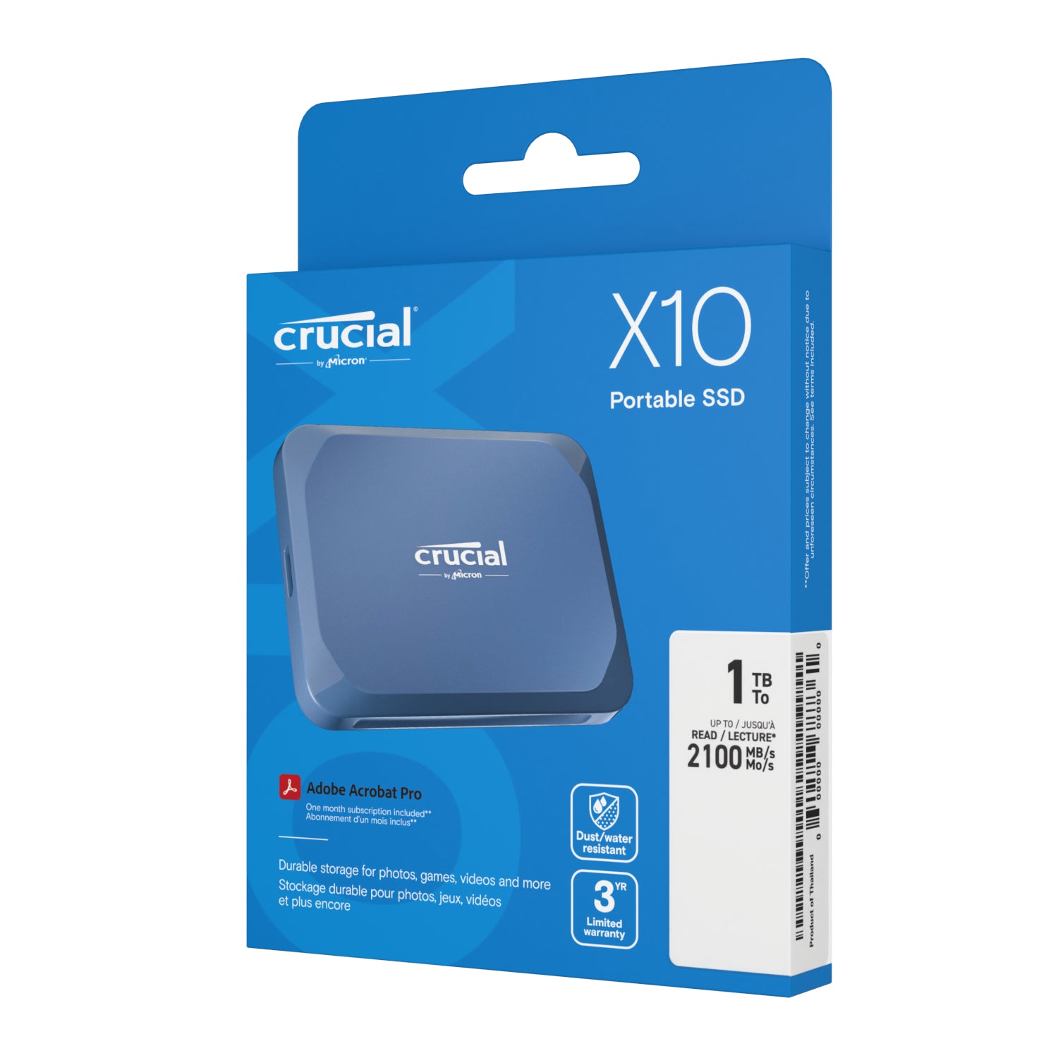Crucial X10 1TB Type-C Portable SSD image 5