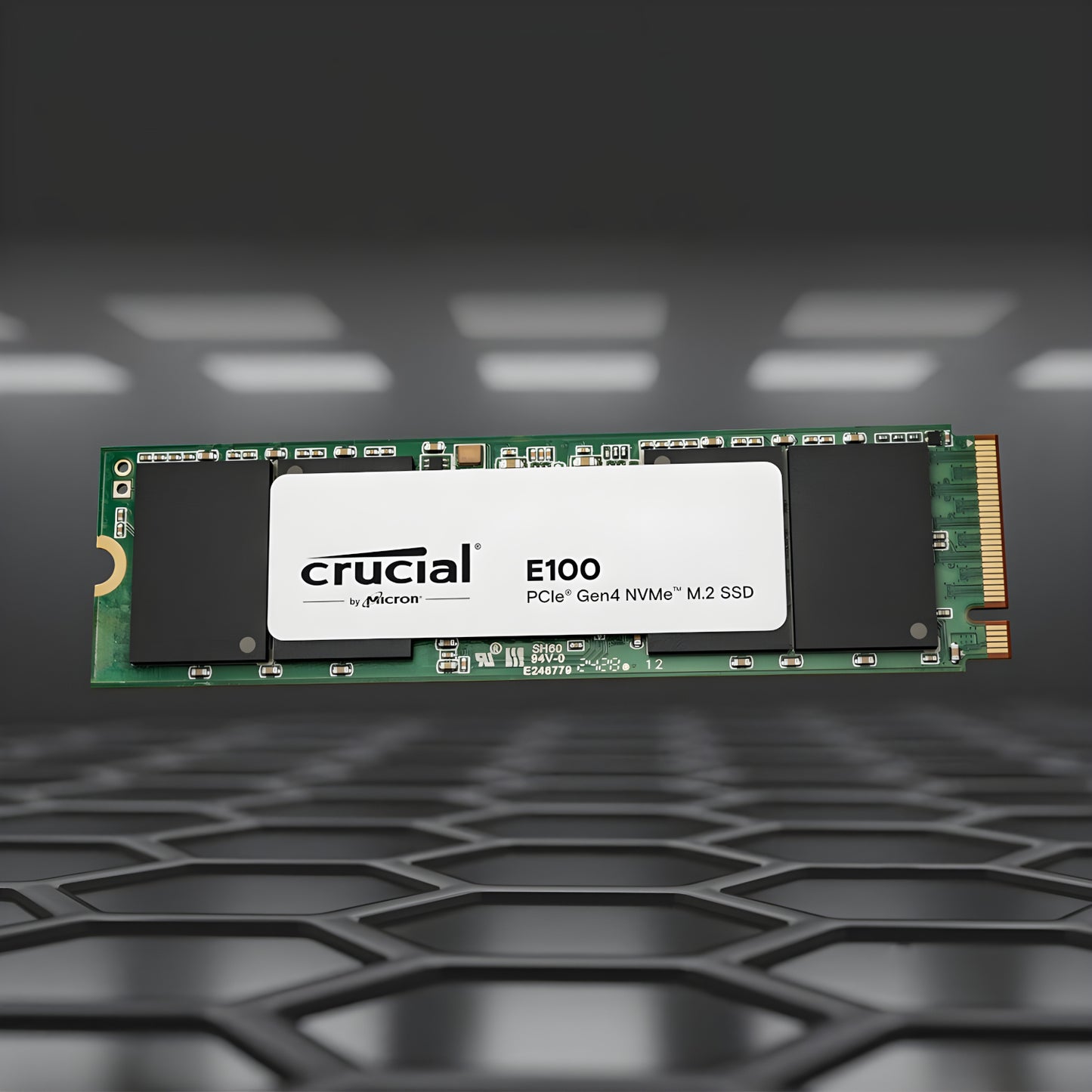 Crucial E100 480GB PCIE GEN4 2280 NVME M.2 SSD image 3