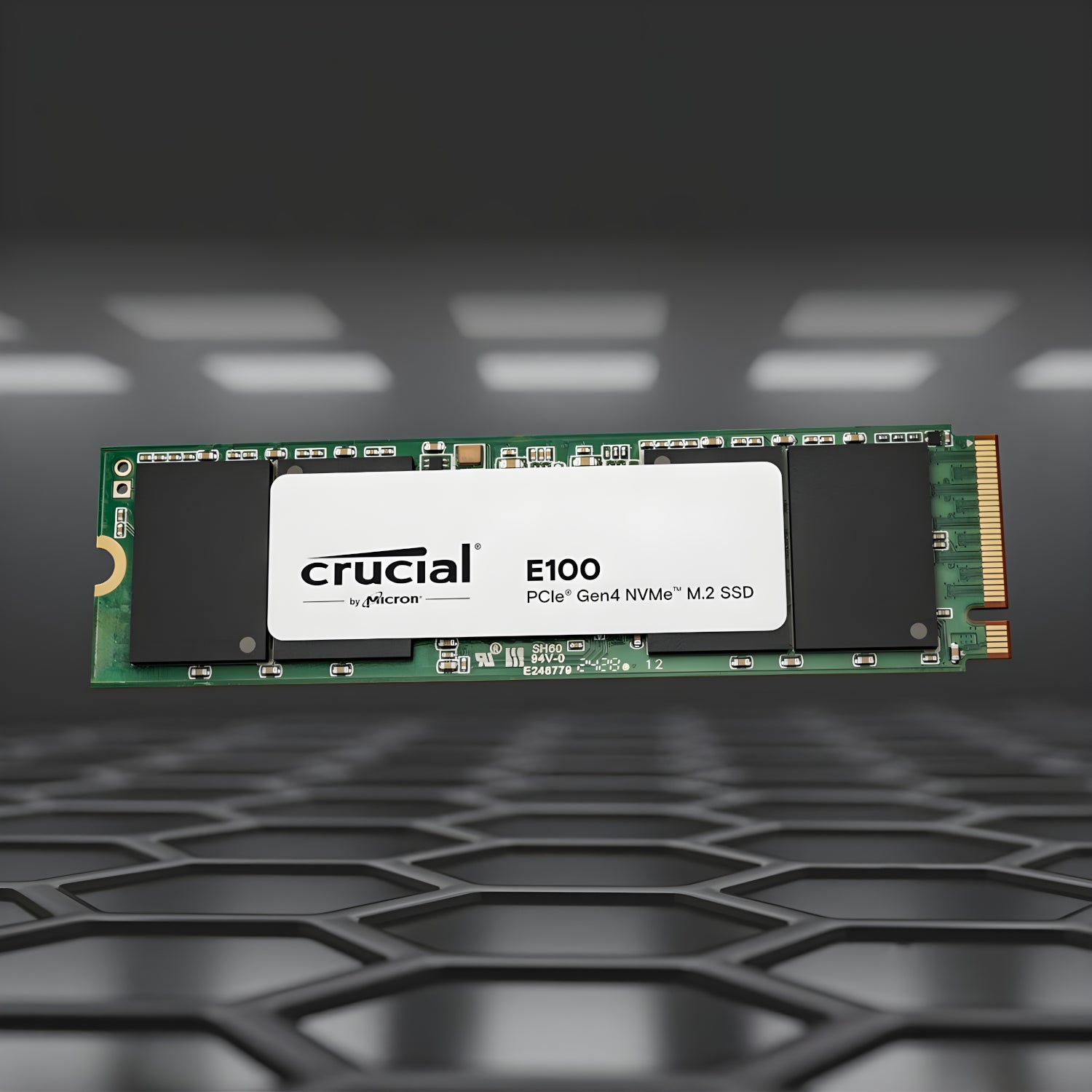 Crucial E100 480GB PCIE GEN4 2280 NVME M.2 SSD image 3