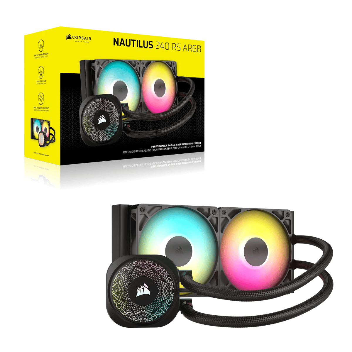 Corsair Nautilus 240 RS ARGB Liquid CPU Cooler Black image 6