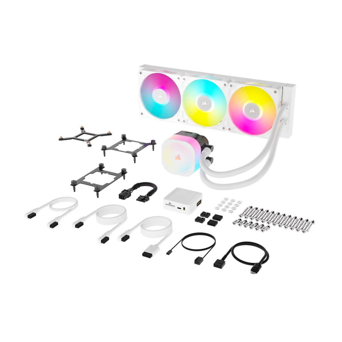 Corsair Icue Link Titan 360 Rx RGB Aio Liquid CPU Cooler White image 4