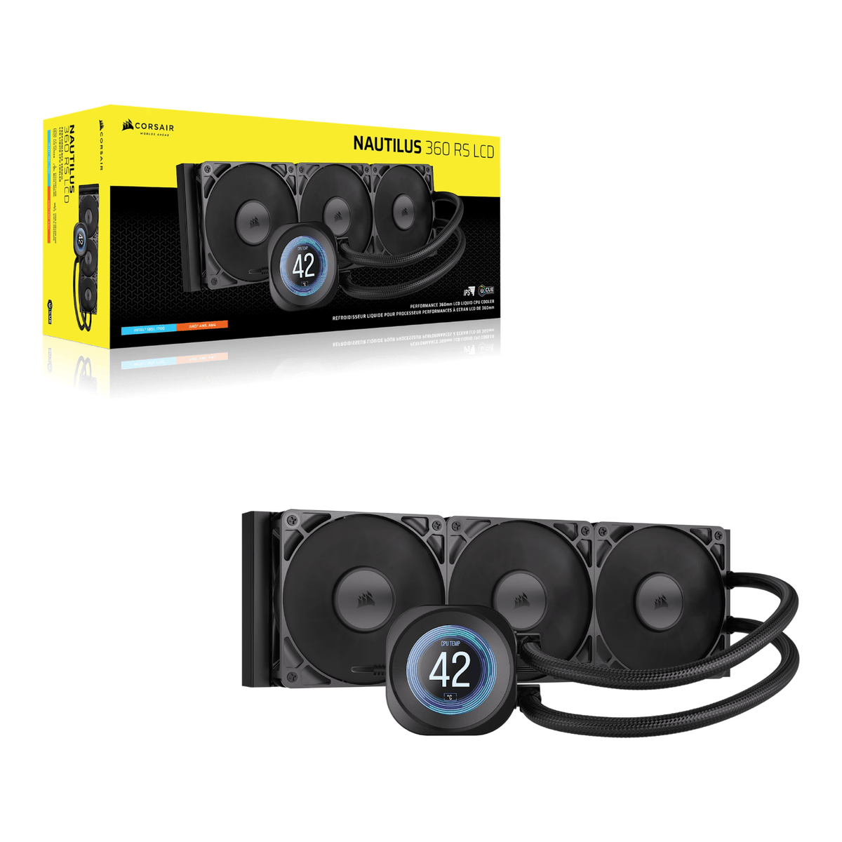 Corsair Nautilus 360 RS Lcd Liquid CPU Cooler Black image 5