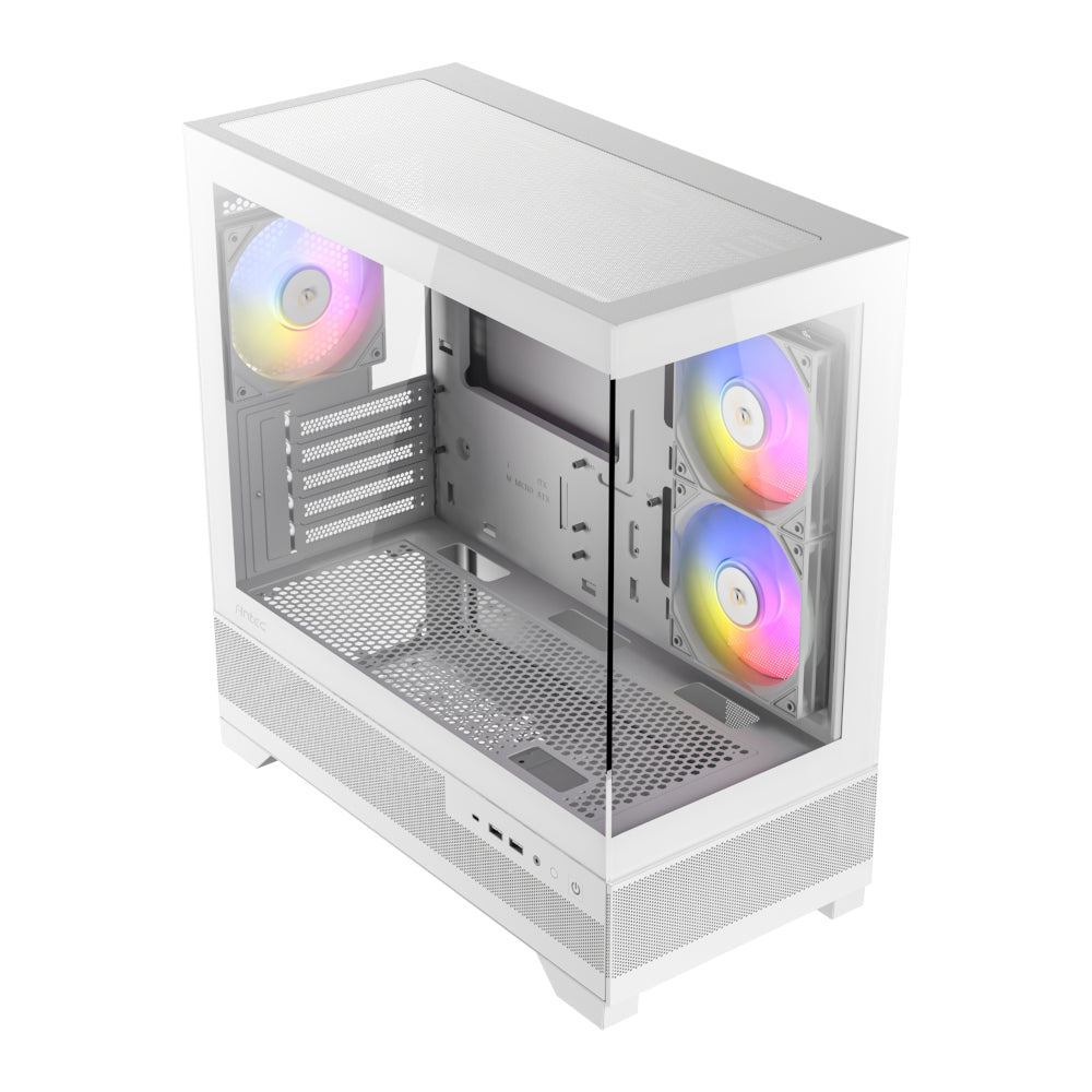 Antec CX500M Micro-Atx | ITX RGB Mini-Tower Gaming Chassis Type-C White image 5