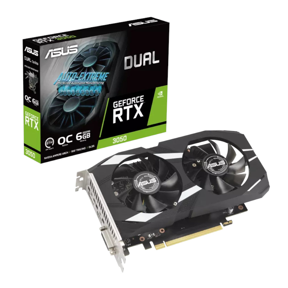 Asus Nvidia Geforce Rtx 3050 Dual Oc 6G Graphic Card