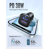 Ugreen Car Charger Fast Charging 30W 2PORTS image 3