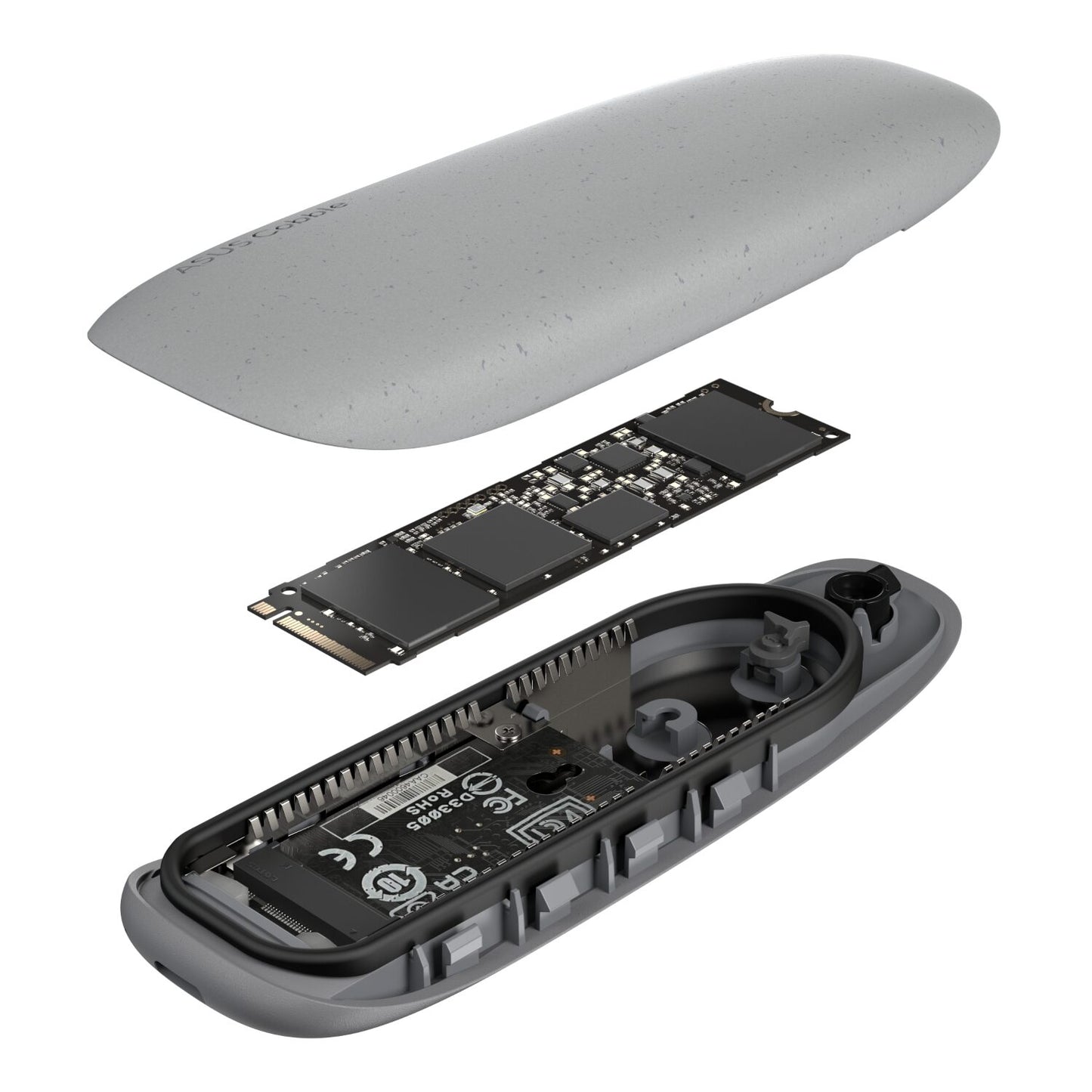 Asus Cobble M.2 SSD Enclosure Grey image 6