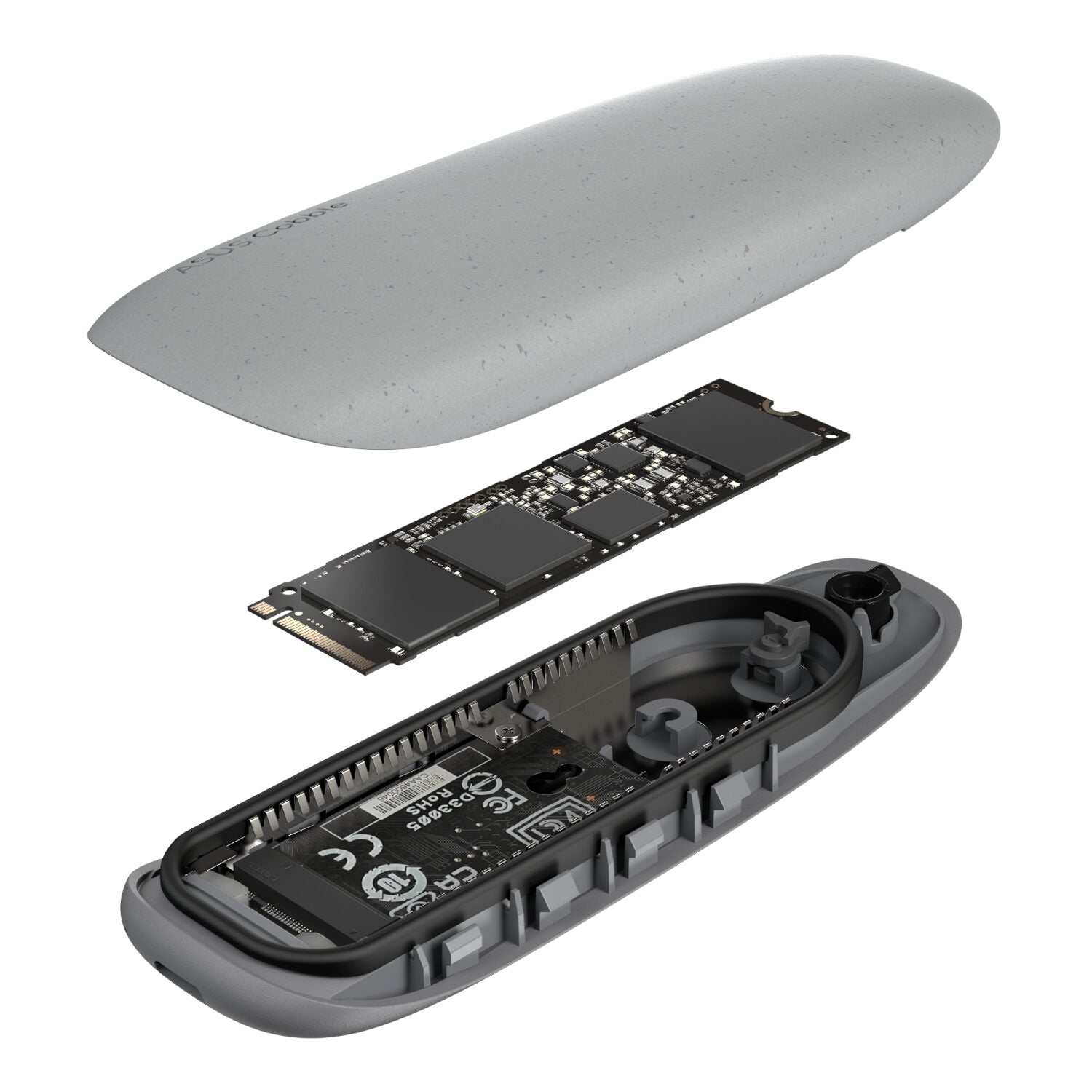Asus Cobble M.2 SSD Enclosure Grey image 6