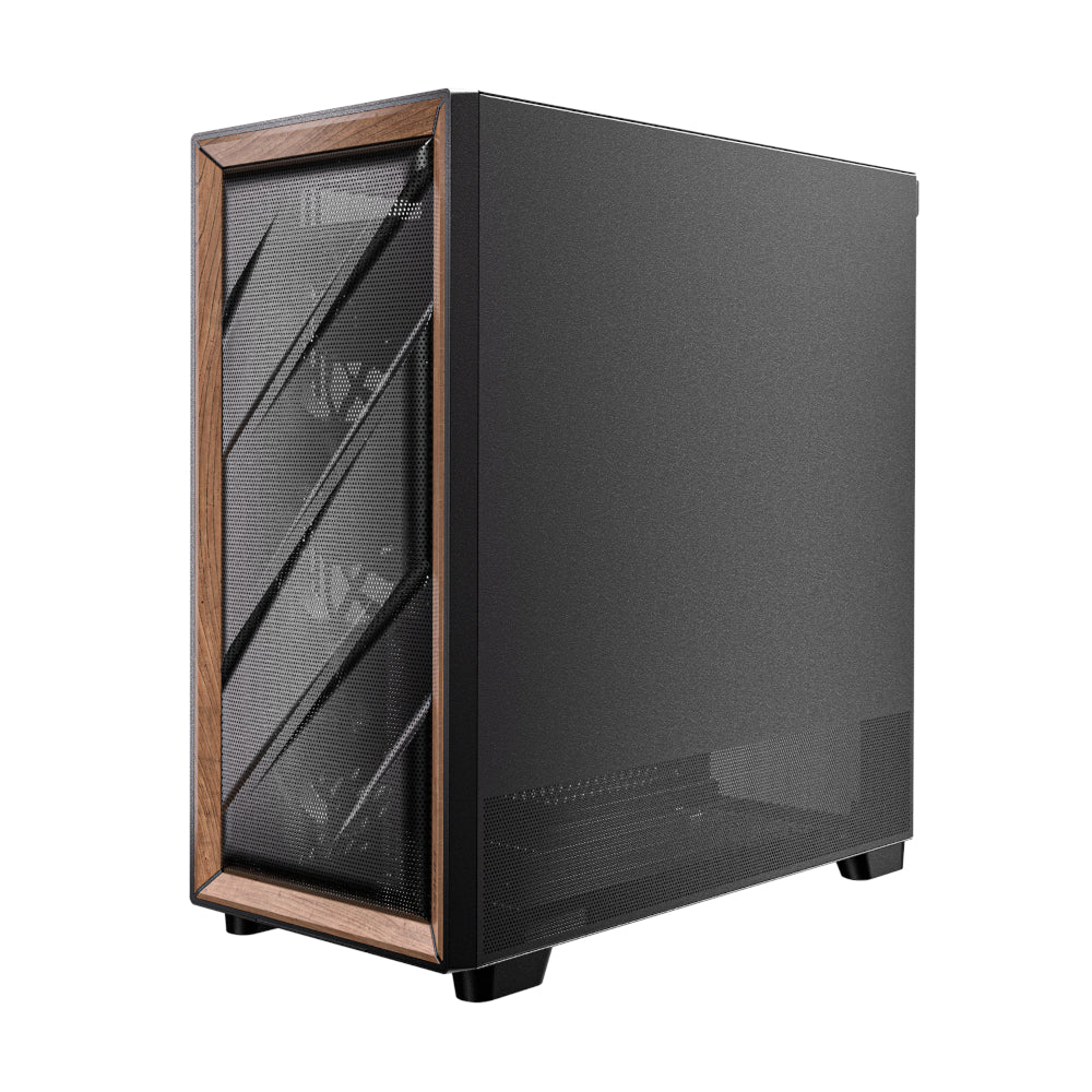 Antec ATX Wood Mid Tower Gaming Chassis – Black image 4