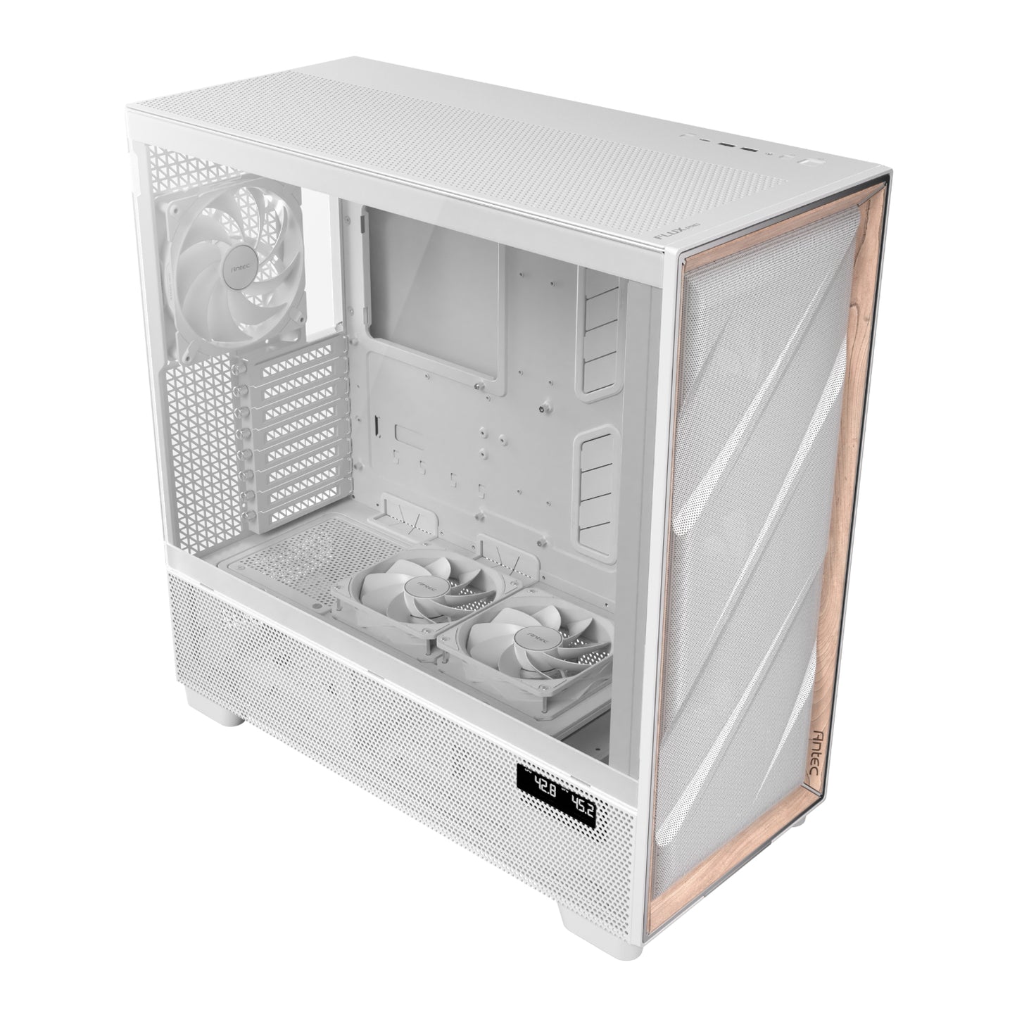 Antec Flux Pro E-Atx Full Tower Gaming Chassis – White image 5