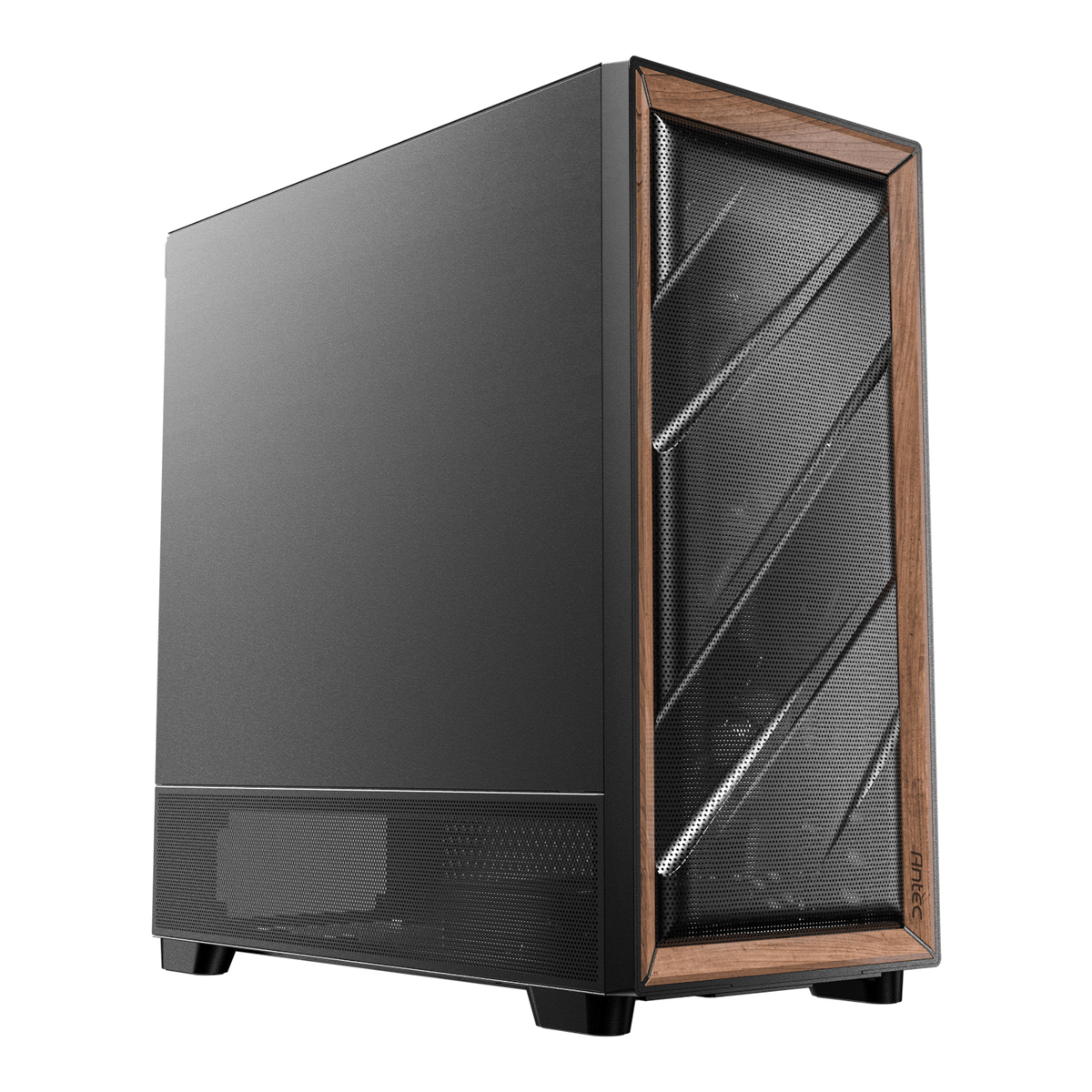 Antec Flux Antec E-Atx | ATX | Micro-Atx | ITX Mid-Tower Gaming Chassis Wood Front Panel- Black