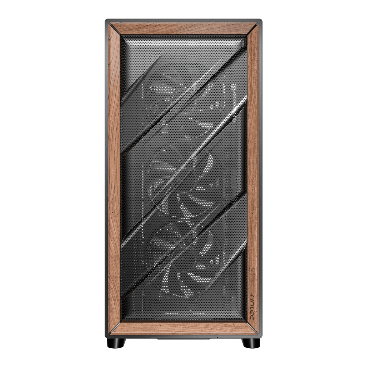 Antec Flux Antec E-Atx | ATX | Micro-Atx | ITX Mid-Tower Gaming Chassis Wood Front Panel- Black image 2