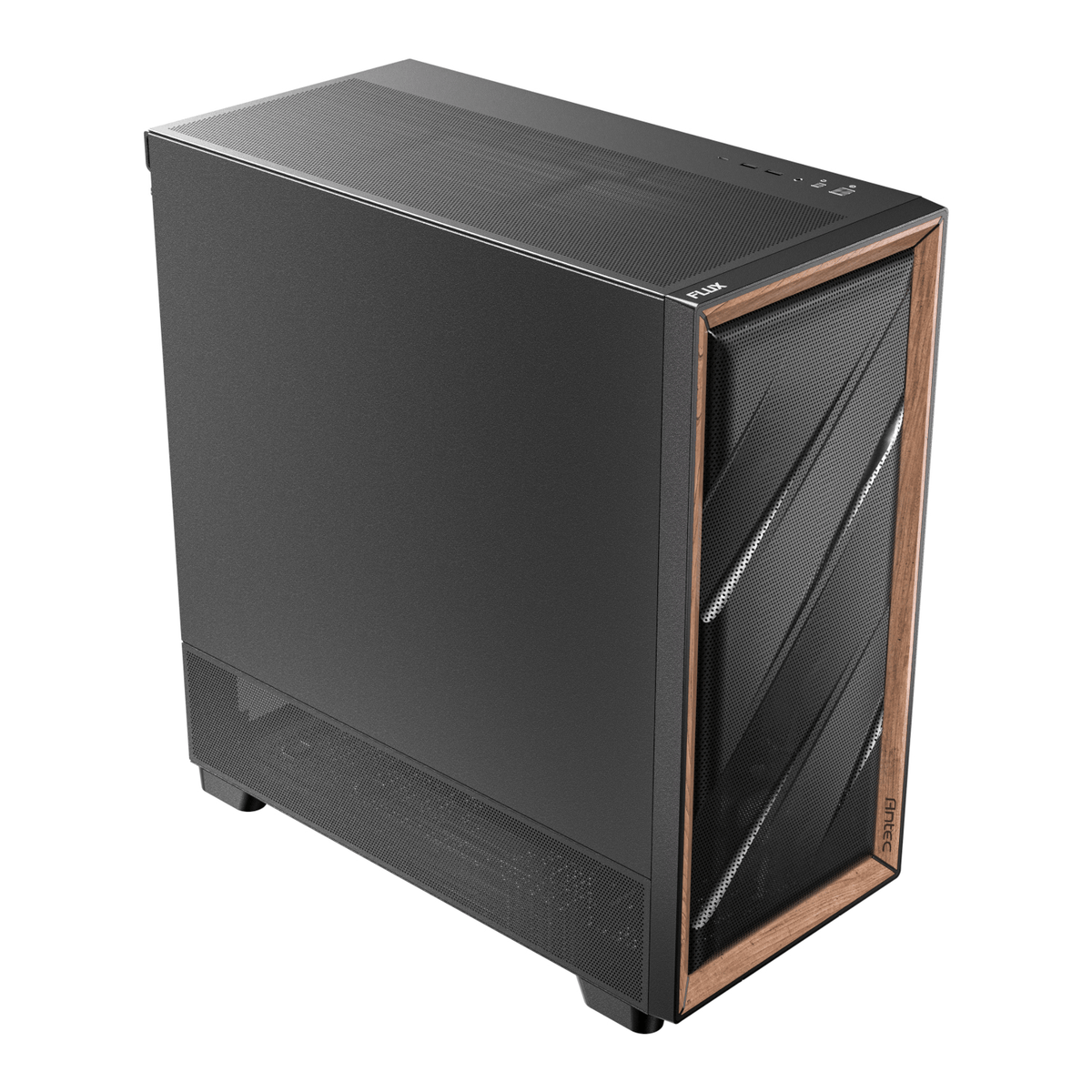 Antec Flux Antec E-Atx | ATX | Micro-Atx | ITX Mid-Tower Gaming Chassis Wood Front Panel- Black image 4