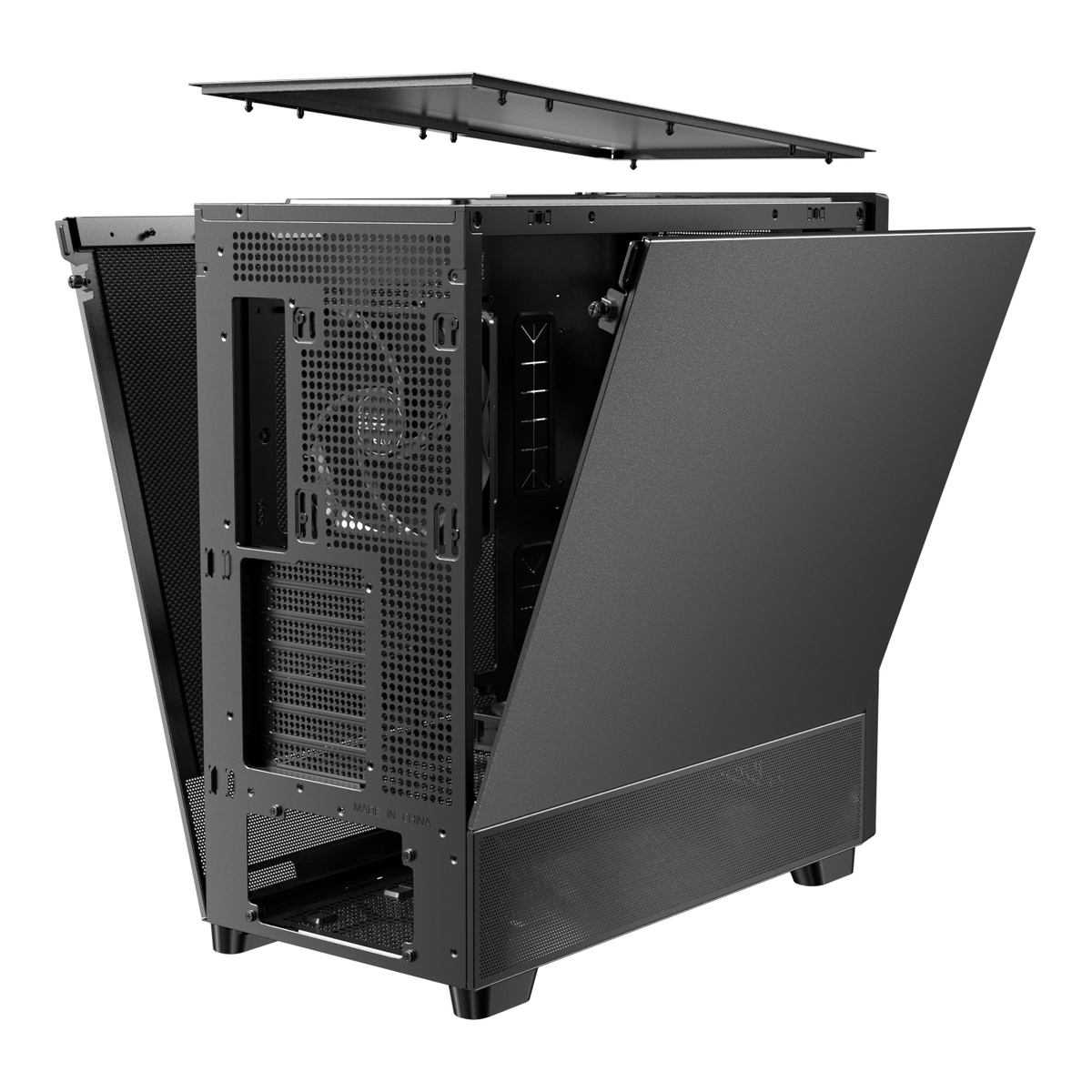 Antec Flux Antec E-Atx | ATX | Micro-Atx | ITX Mid-Tower Gaming Chassis Wood Front Panel- Black image 6
