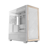 Antec Flux Mid-Tower E-Atx Gaming Chassis Wood Front Panel White