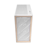 Antec Flux Mid-Tower E-Atx Gaming Chassis Wood Front Panel White image 2