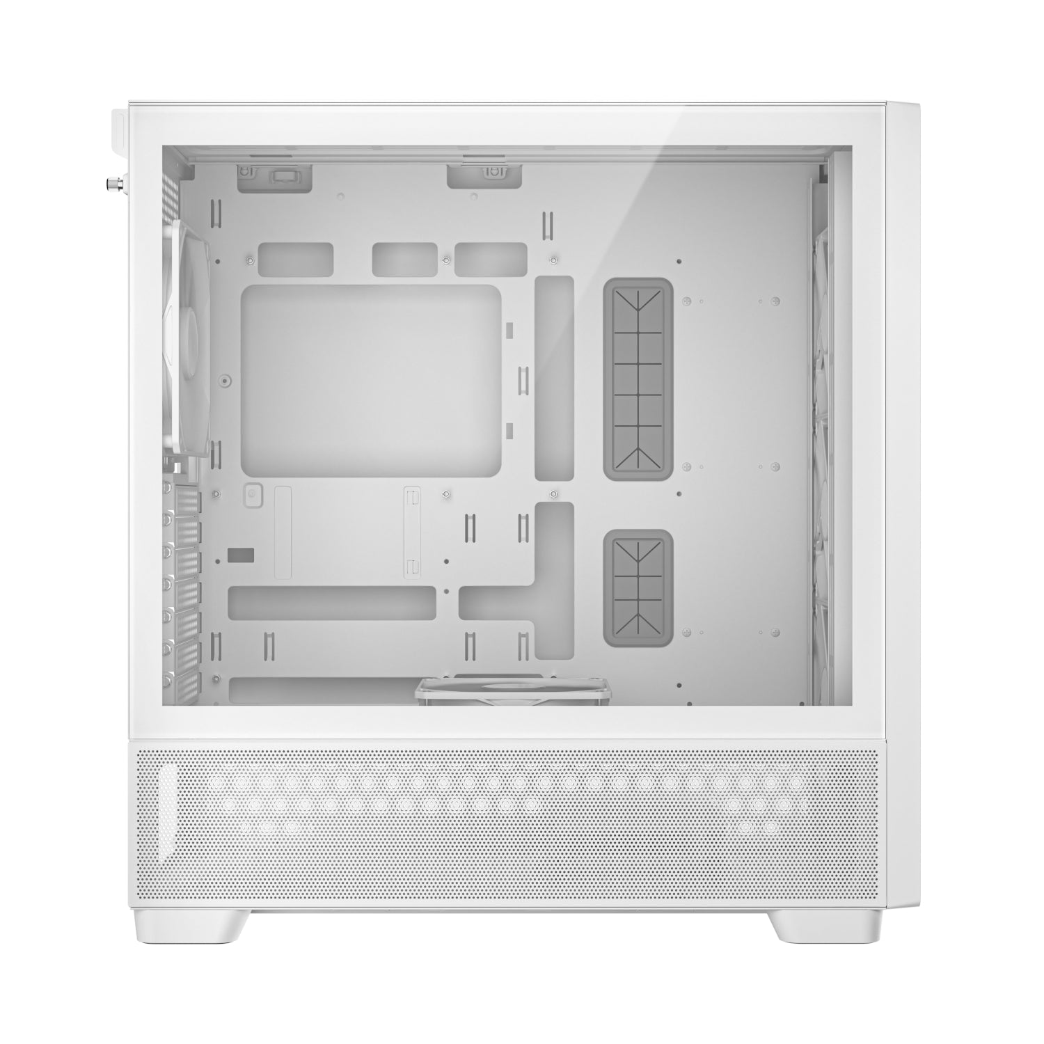 Antec Flux Mid-Tower E-Atx Gaming Chassis Wood Front Panel White image 3