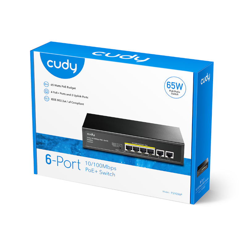 Cudy 6-PORT Ethernet Unmanaged Switch 4 Ports POE image 4