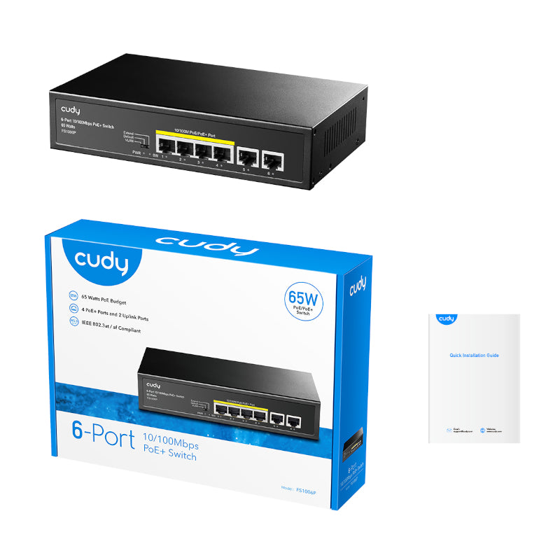 Cudy 6-PORT Ethernet Unmanaged Switch 4 Ports POE image 5
