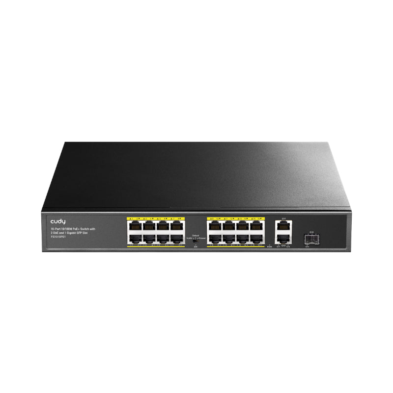 Cudy 16-PORT Unmanaged POE+ Switch Rack Mount