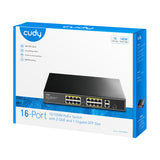 Cudy 16-PORT Unmanaged POE+ Switch Rack Mount image 4