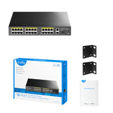 Cudy 16-PORT Unmanaged POE+ Switch Rack Mount image 5