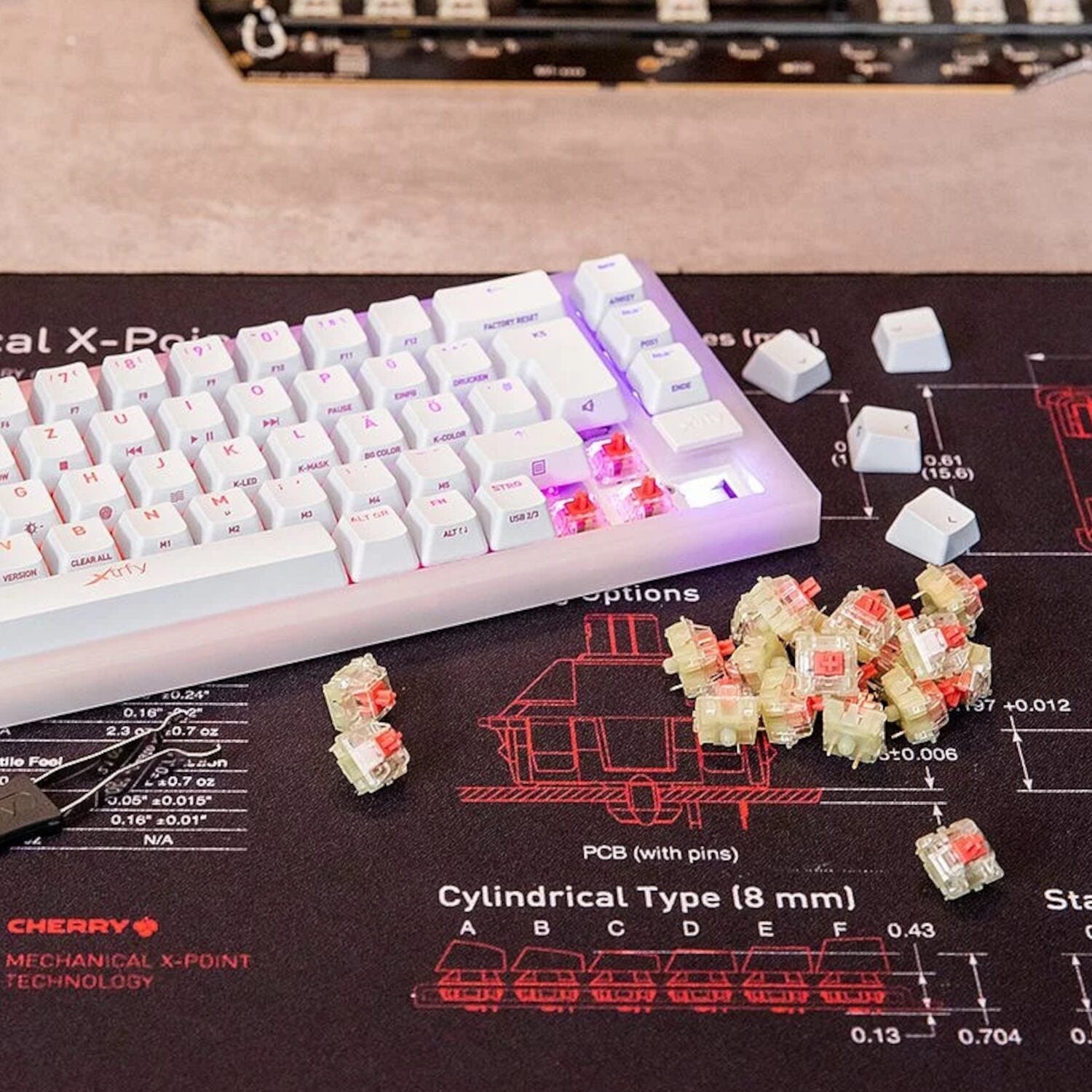 Keychron Cherry MX2A Silent Red Switch Set image 5