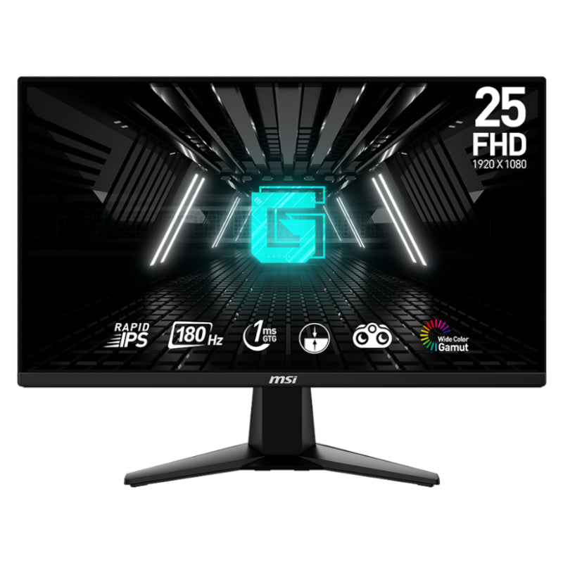 Msi 25" Gaming Monitor 1920X1080 (FHD) Rapid IPS 1MS 180HZ Adaptive Sync HDMI Displayport Black