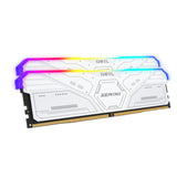 Geil Gemini RGB 64GB KIT(2X32GB) 6000MHZ DDR5 Desktop Gaming Memory White