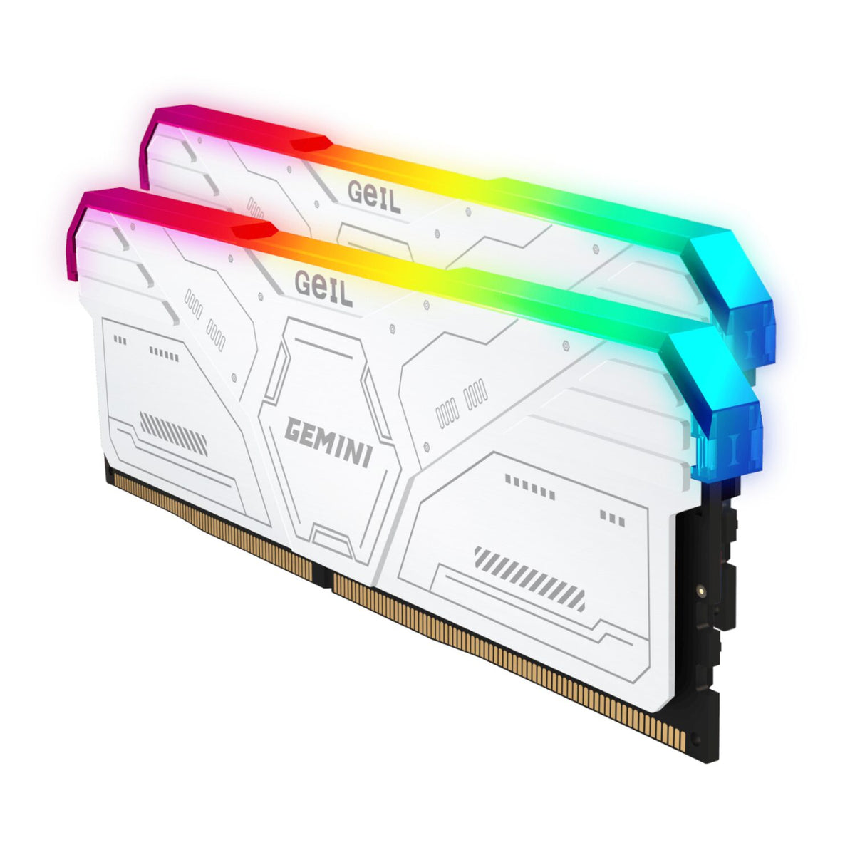 Geil Gemini RGB 64GB KIT(2X32GB) 6000MHZ DDR5 Desktop Gaming Memory White image 4