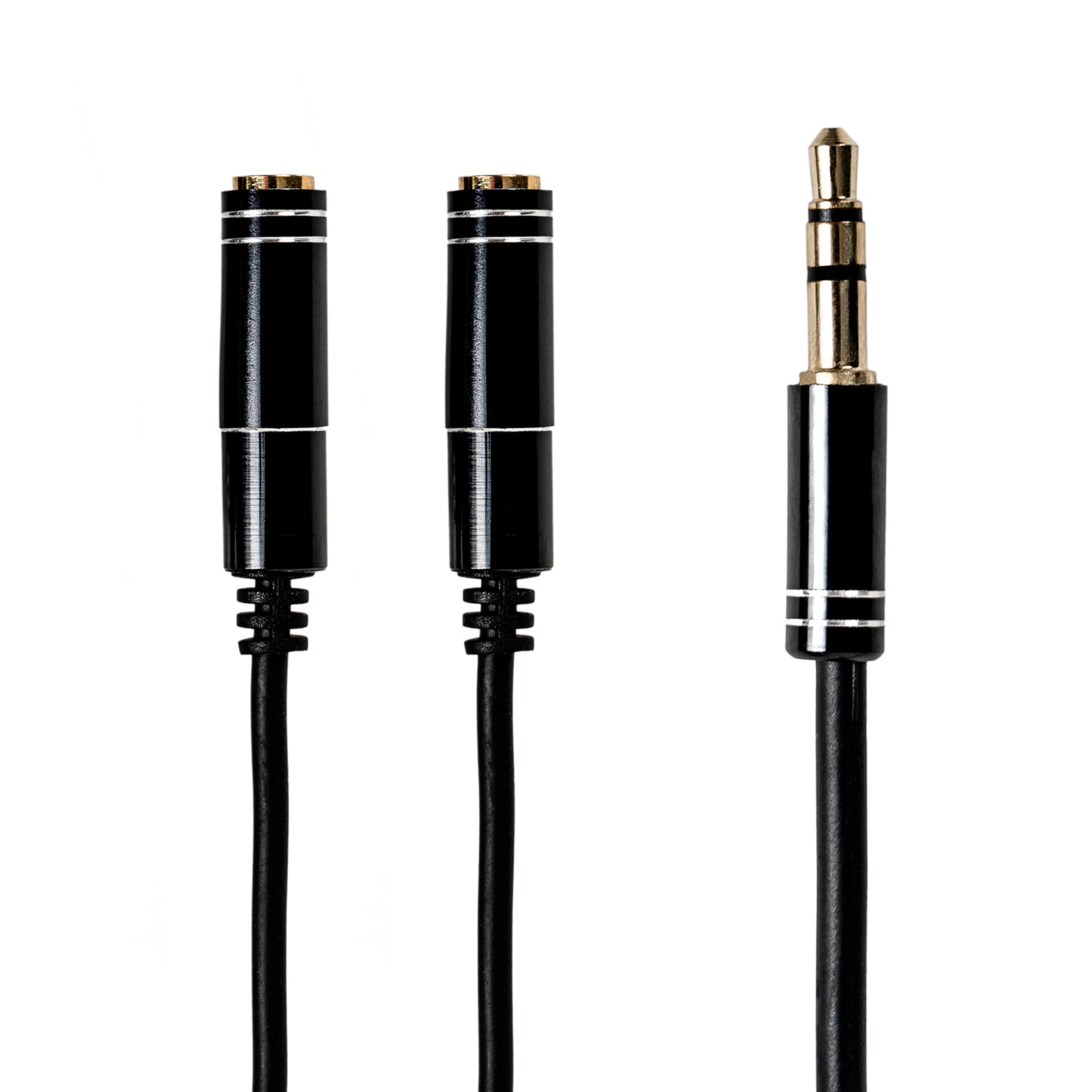 Gizzu 3-POLE Audio Splitter Cable Black