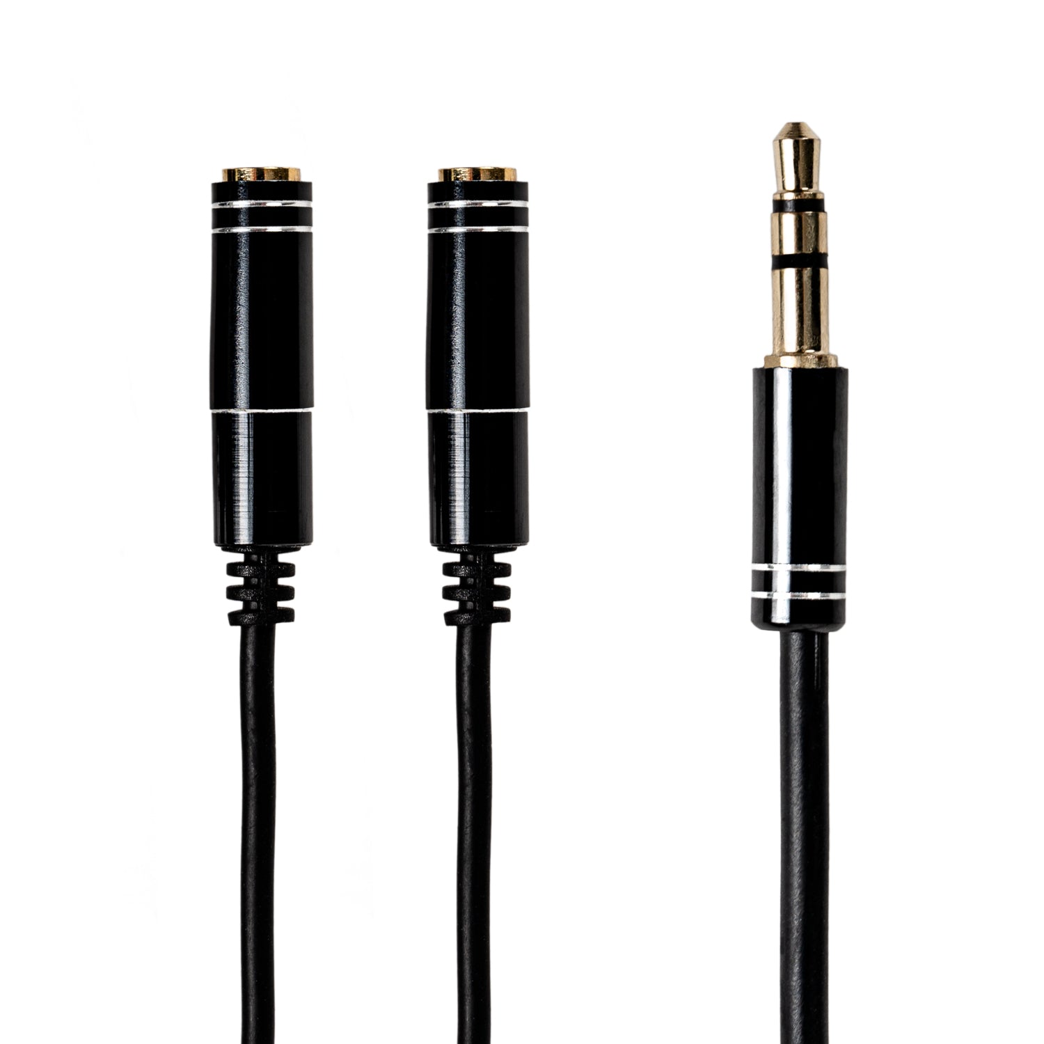 Gizzu 3-POLE Audio Splitter Cable Black