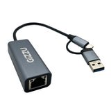 Gizzu High Speed Type-C/A To Gigabit Adapter Poly image 2