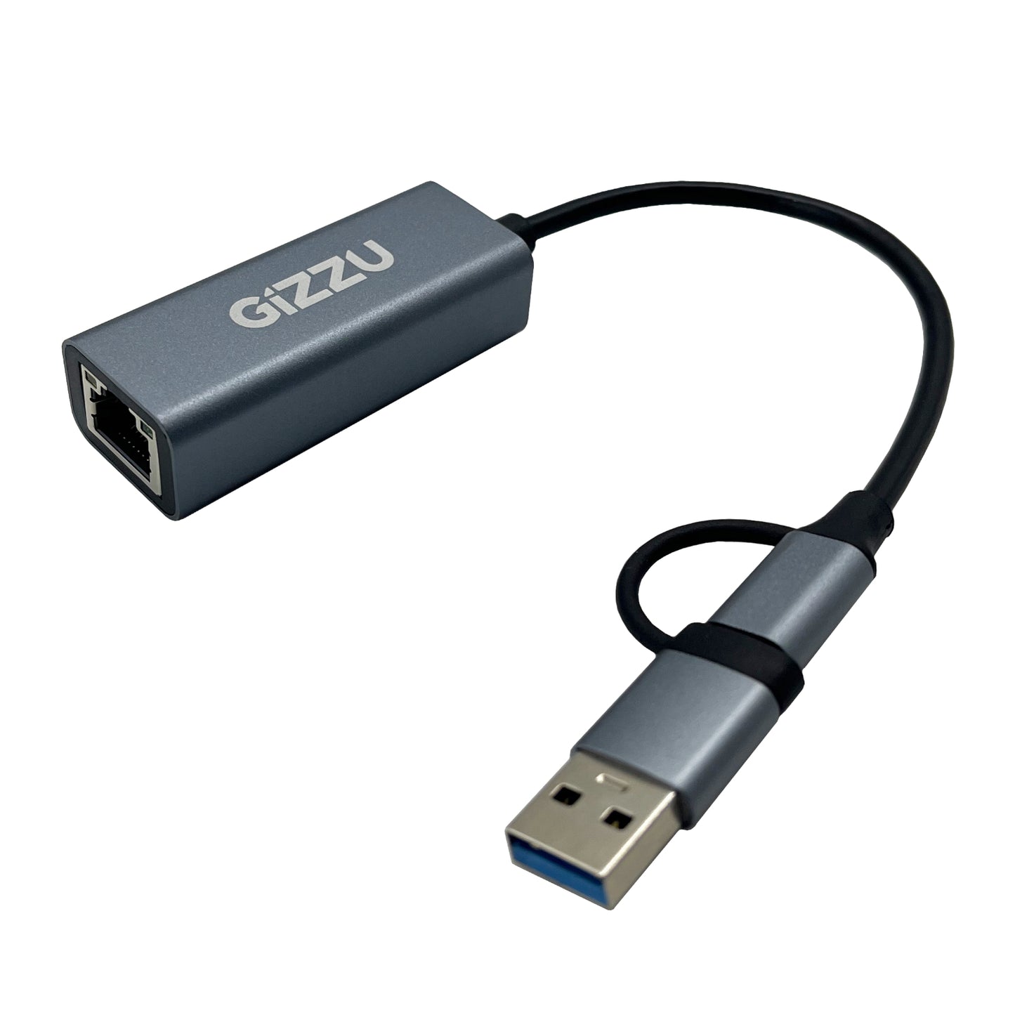 Gizzu High Speed Type-C/A To Gigabit Adapter Poly image 3