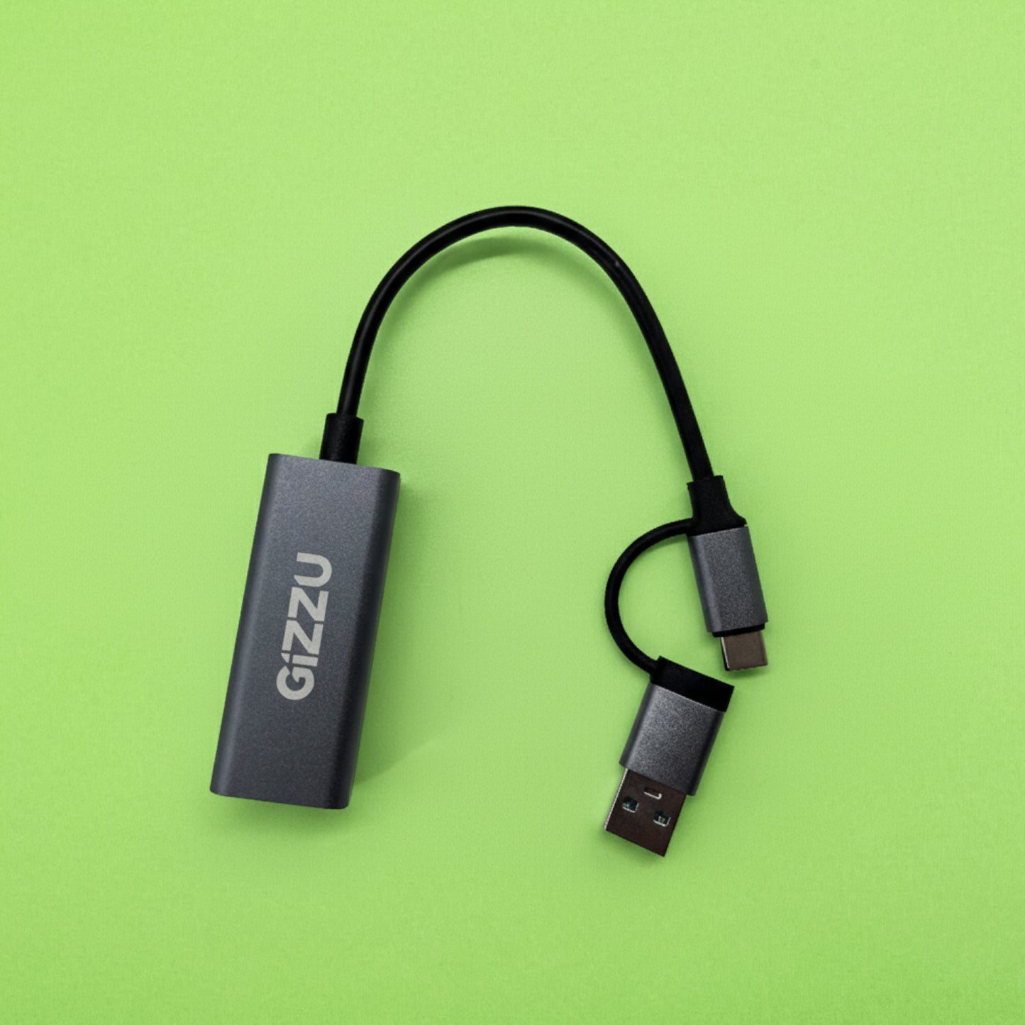 Gizzu High Speed Type-C/A To Gigabit Adapter Poly image 4