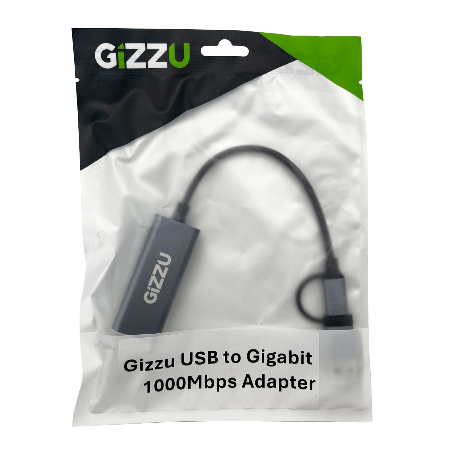 Gizzu High Speed Type-C/A To Gigabit Adapter Poly image 5
