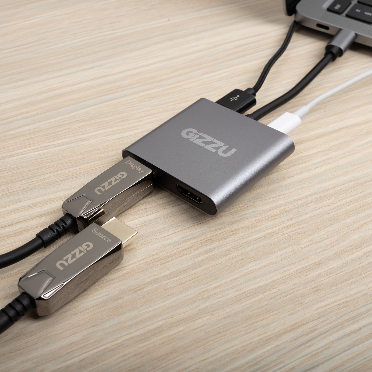 Gizzu 4-IN-1 Type-C To Dual HDMI Hub image 6