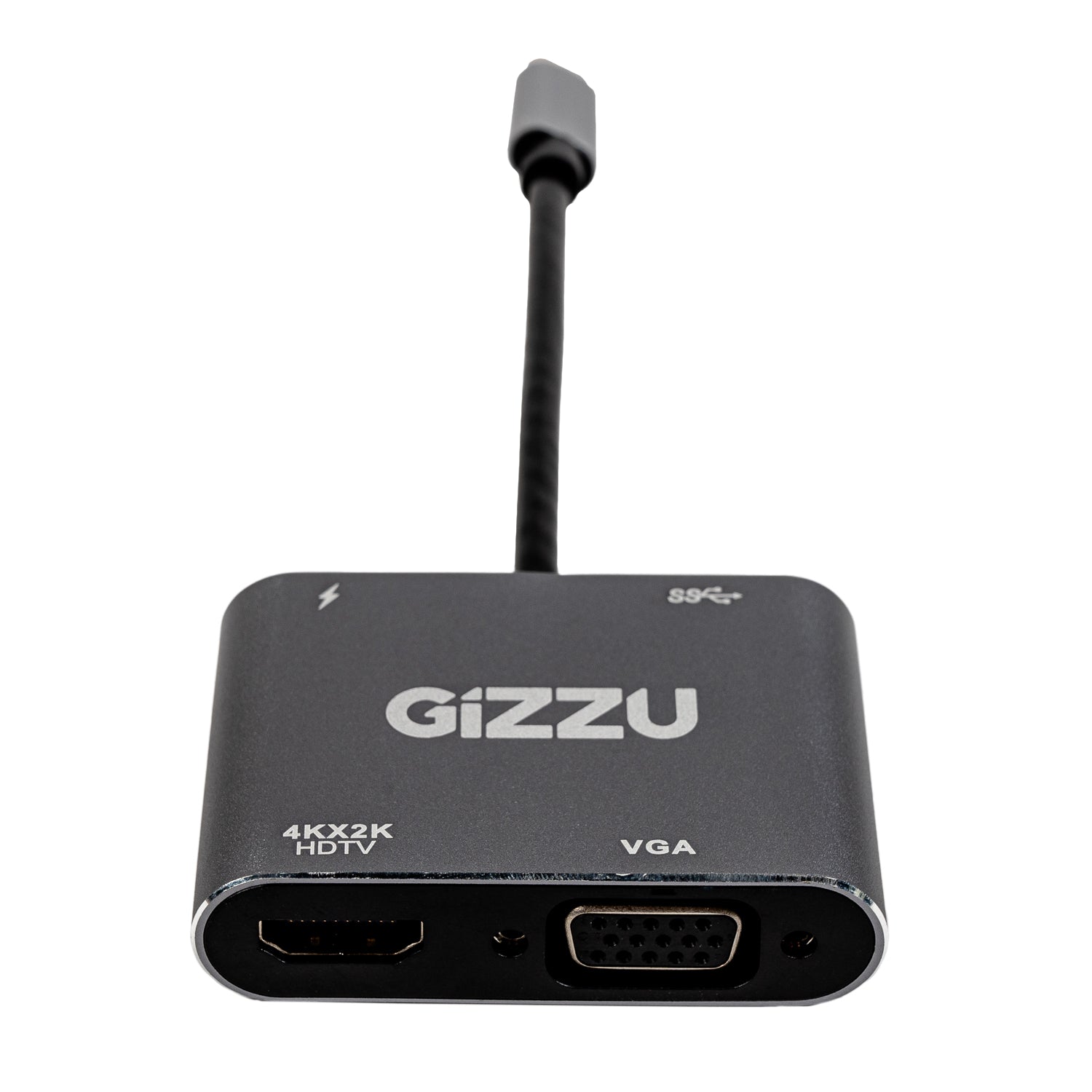 Gizzu 4-IN-1 Type-C To HDMI/VGA/USB3.0 Hub