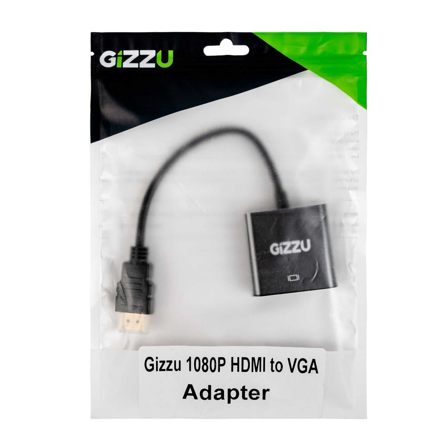 Gizzu 1080P HDMI To VGA Adapter Poly image 4