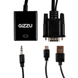 Gizzu 1080P VGA To HDMI Adapter With Audio image 2