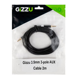 Gizzu 3.5MM Aux Cable 2M Black image 4