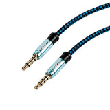Gizzu 3.5MM Aux Cable 1.5M Black/Blue