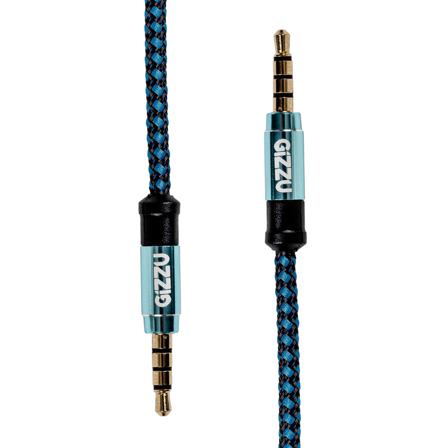 Gizzu 3.5MM Aux Cable 1.5M Black/Blue image 2
