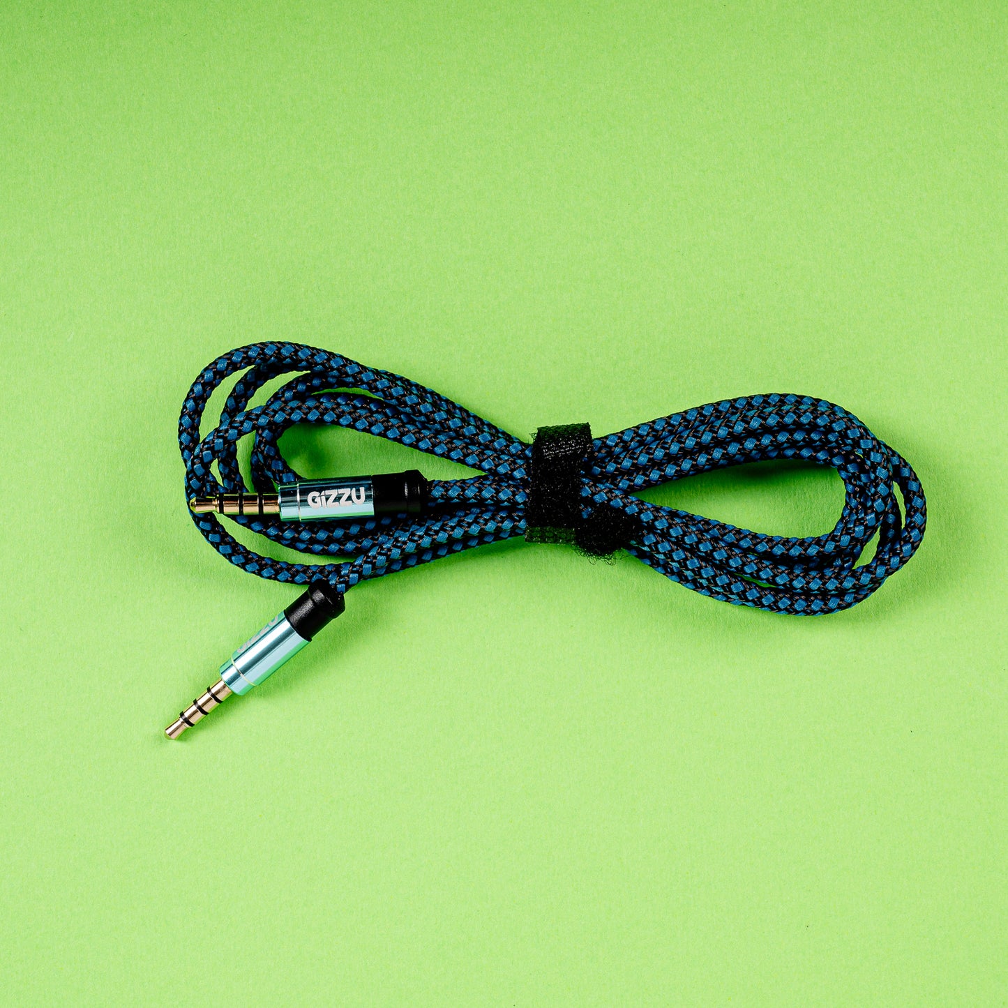 Gizzu 3.5MM Aux Cable 1.5M Black/Blue image 5