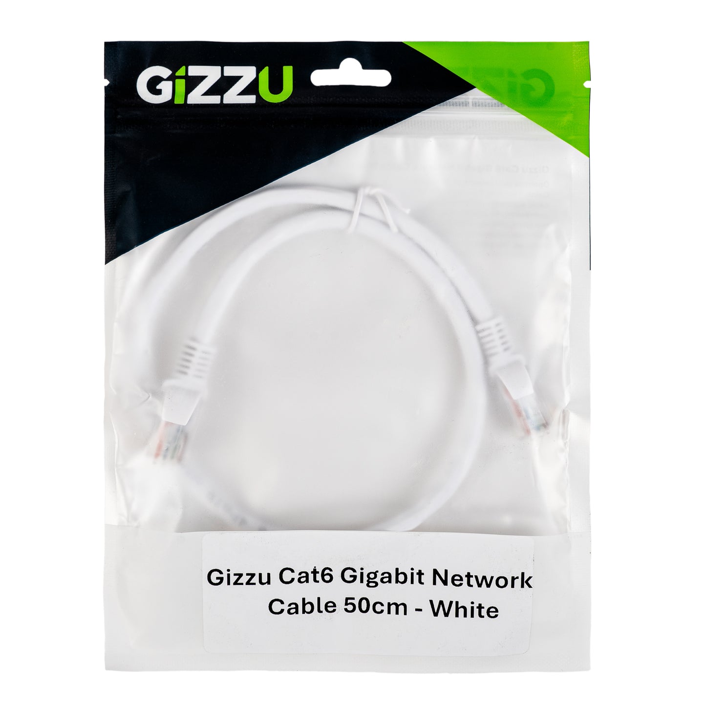 Gizzu CAT6 Utp Fly Lead Ethernet Network Cable 50CM – White image 4