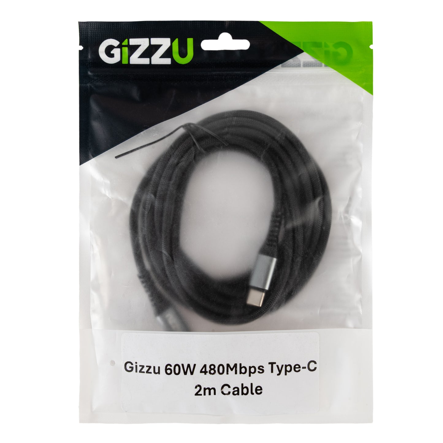 Gizzu 60W 480MBPS Type-C 2M Cable image 4