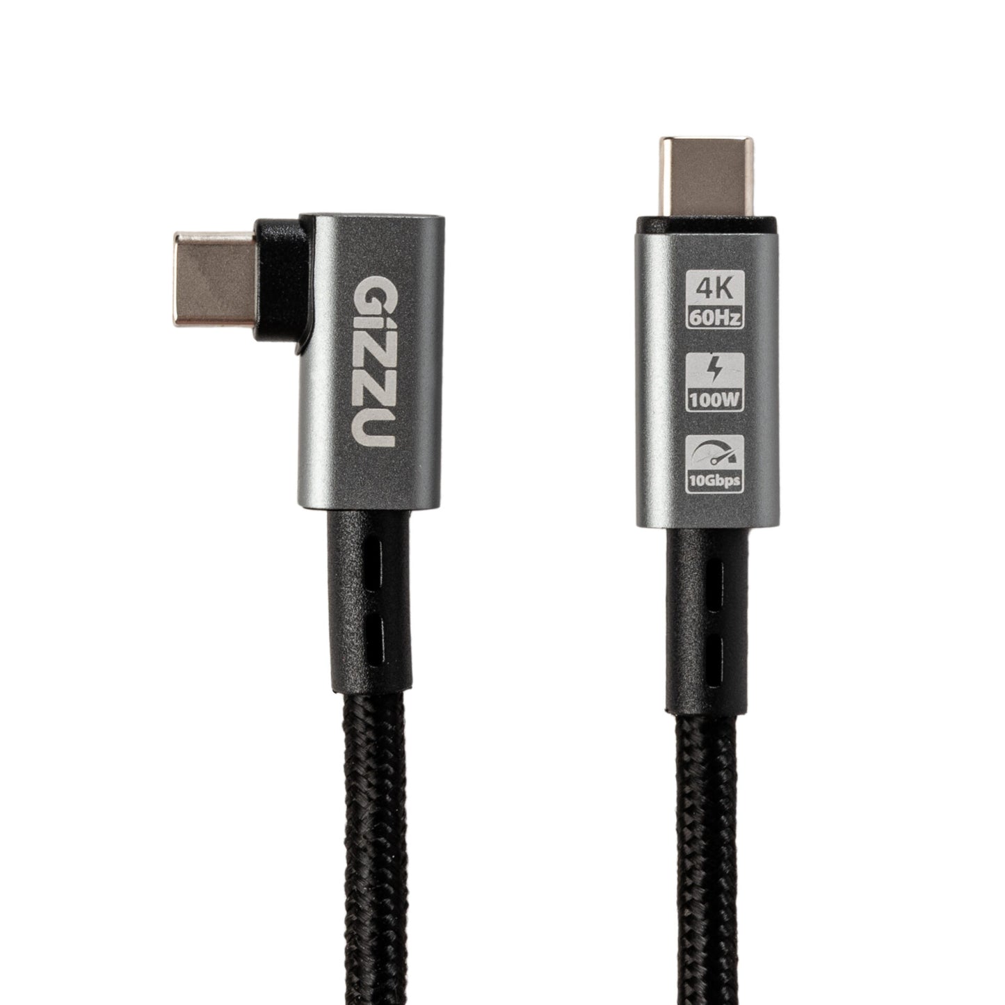 Gizzu 100W 10GBPS Type-C Angled 1M Cable image 2