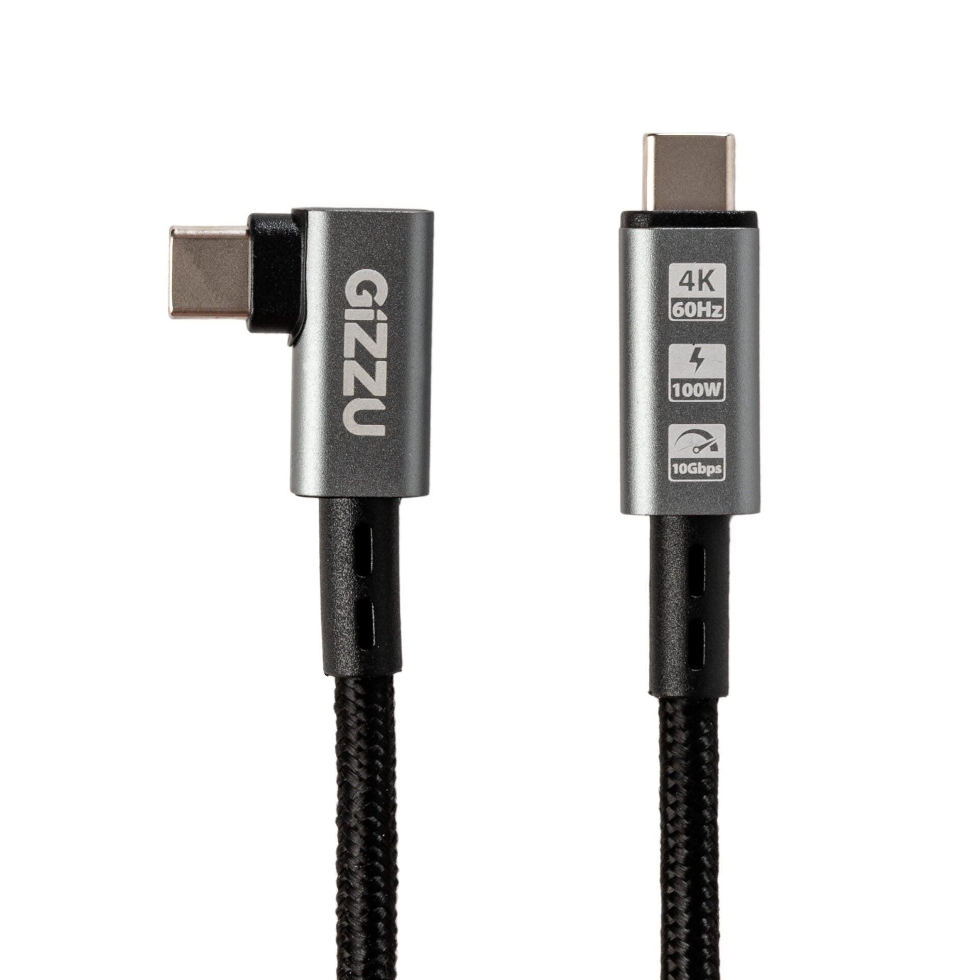 Gizzu 100W 10GBPS Type-C Angled 1M Cable image 2