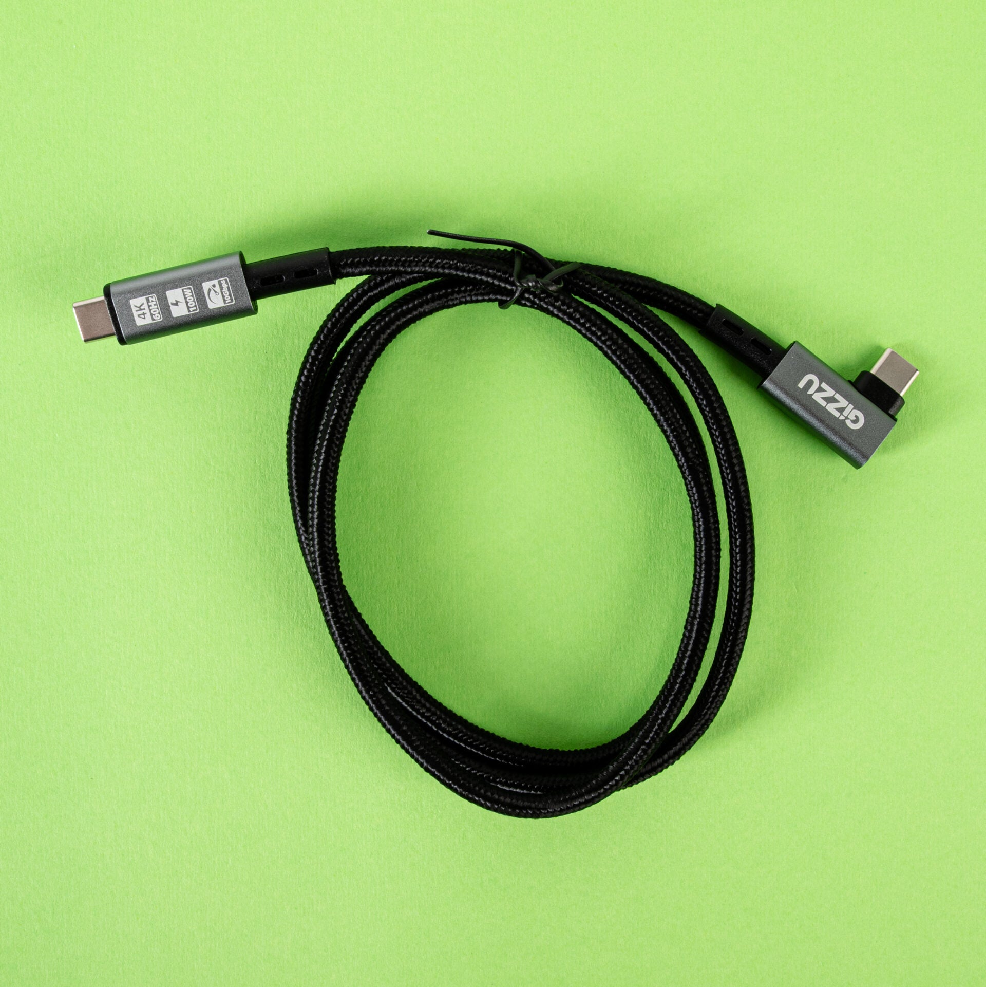 Gizzu 100W 10GBPS Type-C Angled 1M Cable image 4