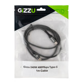 Gizzu 240W 480MBPS Type-C 1M Cable image 4